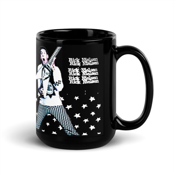 Rick Nielsen Flying V 15 oz Black Coffee Mug – Cheap Trick Guitarist