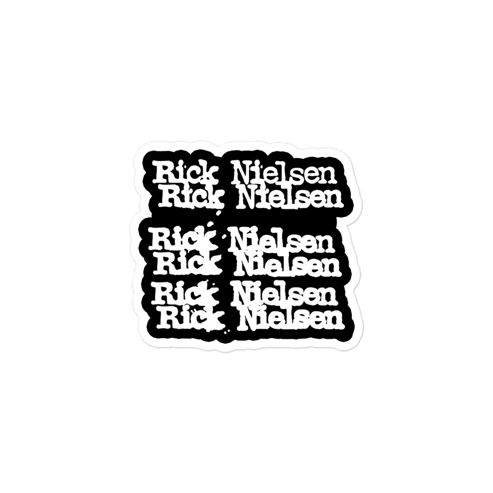 Rick Nielsen Logo Vinyl Sticker – Cheap Trick Guitarist