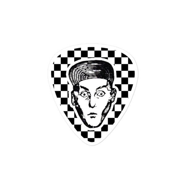 Rick Nielsen Checkerboard Pick Vinyl Sticker – Cheap Trick Guitarist
