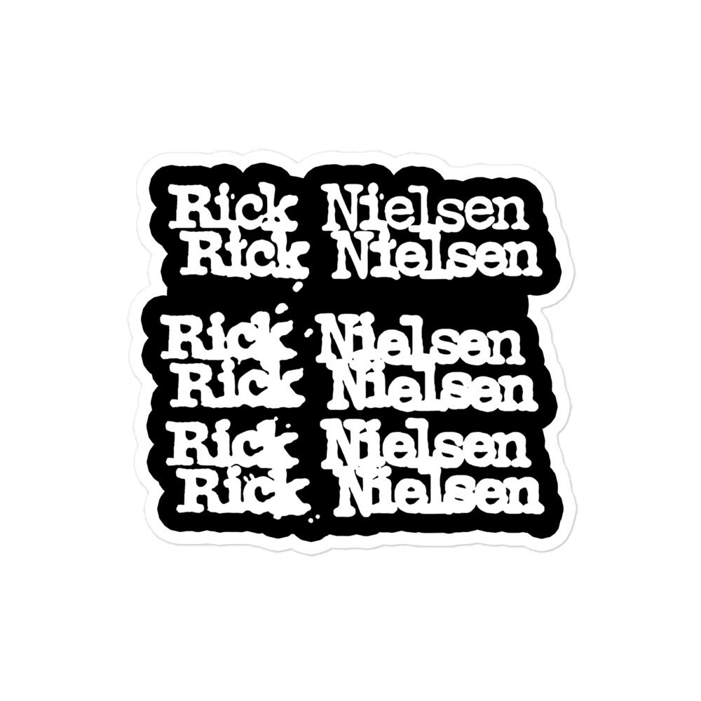 Rick Nielsen Logo Vinyl Sticker – Cheap Trick Guitarist - Image 2