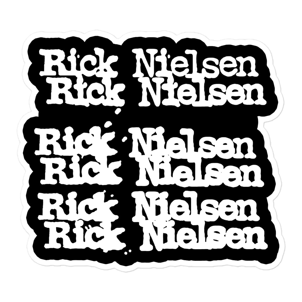Rick Nielsen Logo Vinyl Sticker – Cheap Trick Guitarist - Image 3