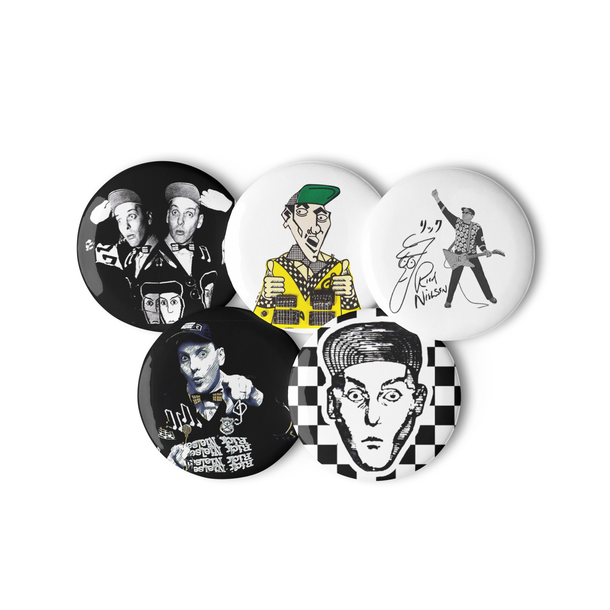 Rick Nielsen Pin Button Set 1 - Image 2