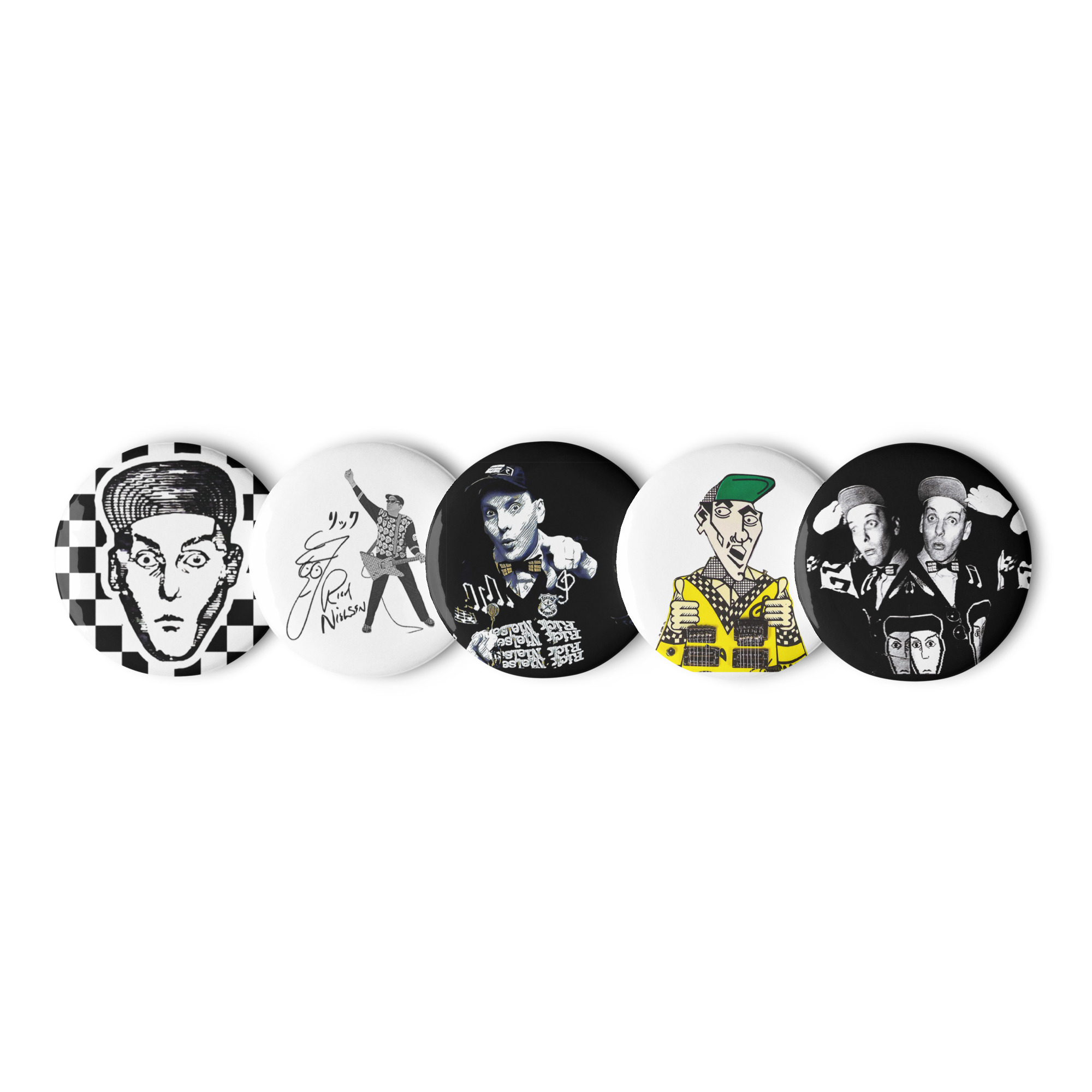 Rick Nielsen Pin Button Set 1