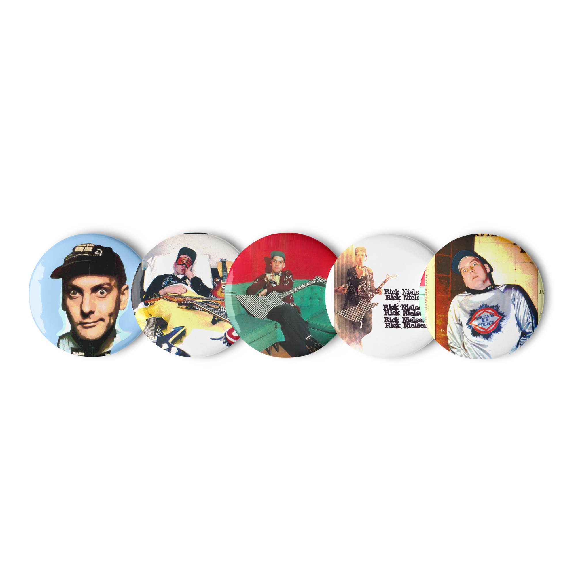 Rick Nielsen Pin Button Set 2