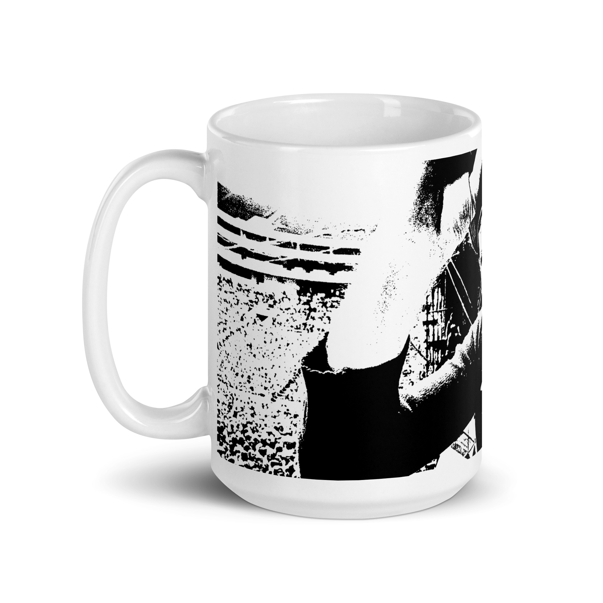 Rick Nielsen Late ’70s Live White 15 oz Coffee Mug – Cheap Trick Guitarist - Image 2