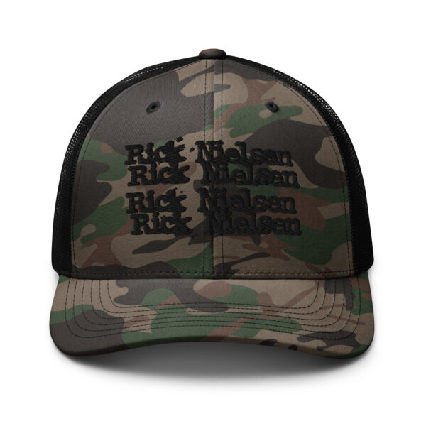 Rick Nielsen Logo Camouflage trucker hat