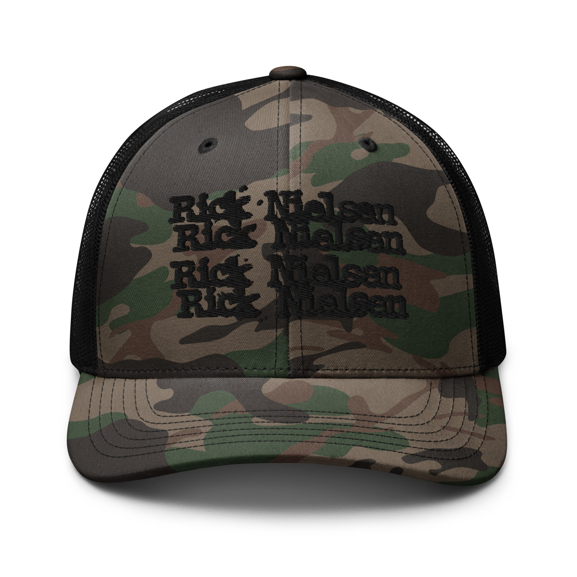 Rick Nielsen Logo Camouflage trucker hat