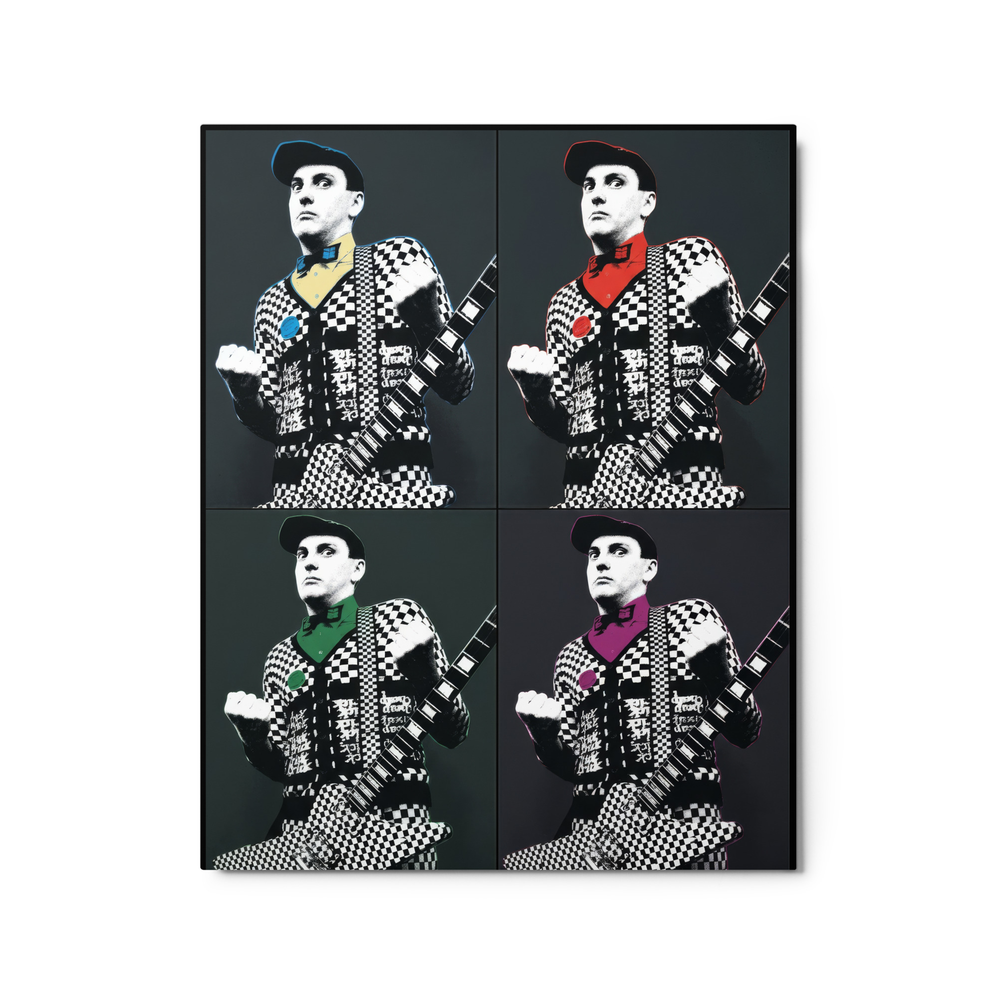 Rick Nielsen Four-Color Metal Print 16" x 20"