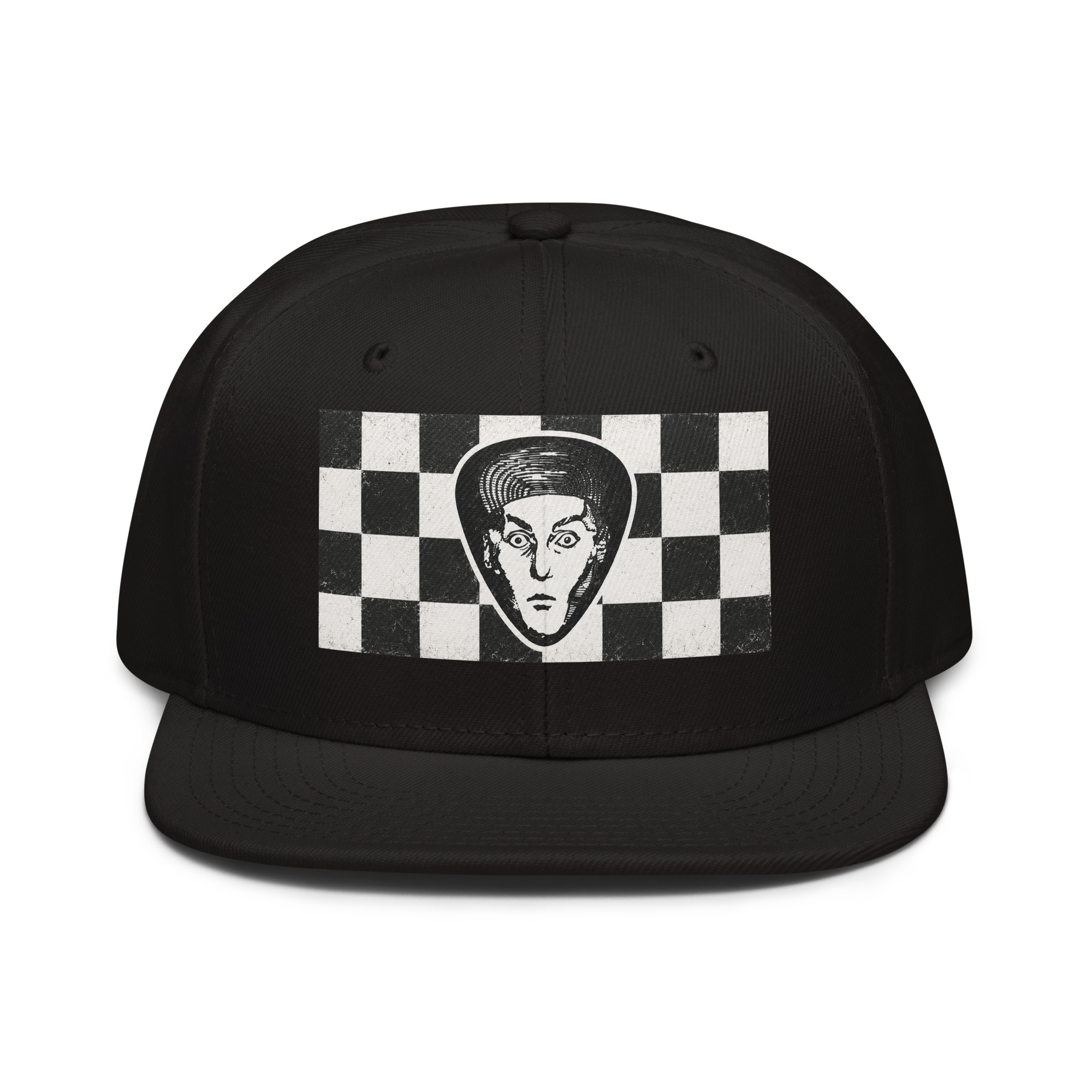 Rick Nielsen Checkerboard Face Snapback Hat