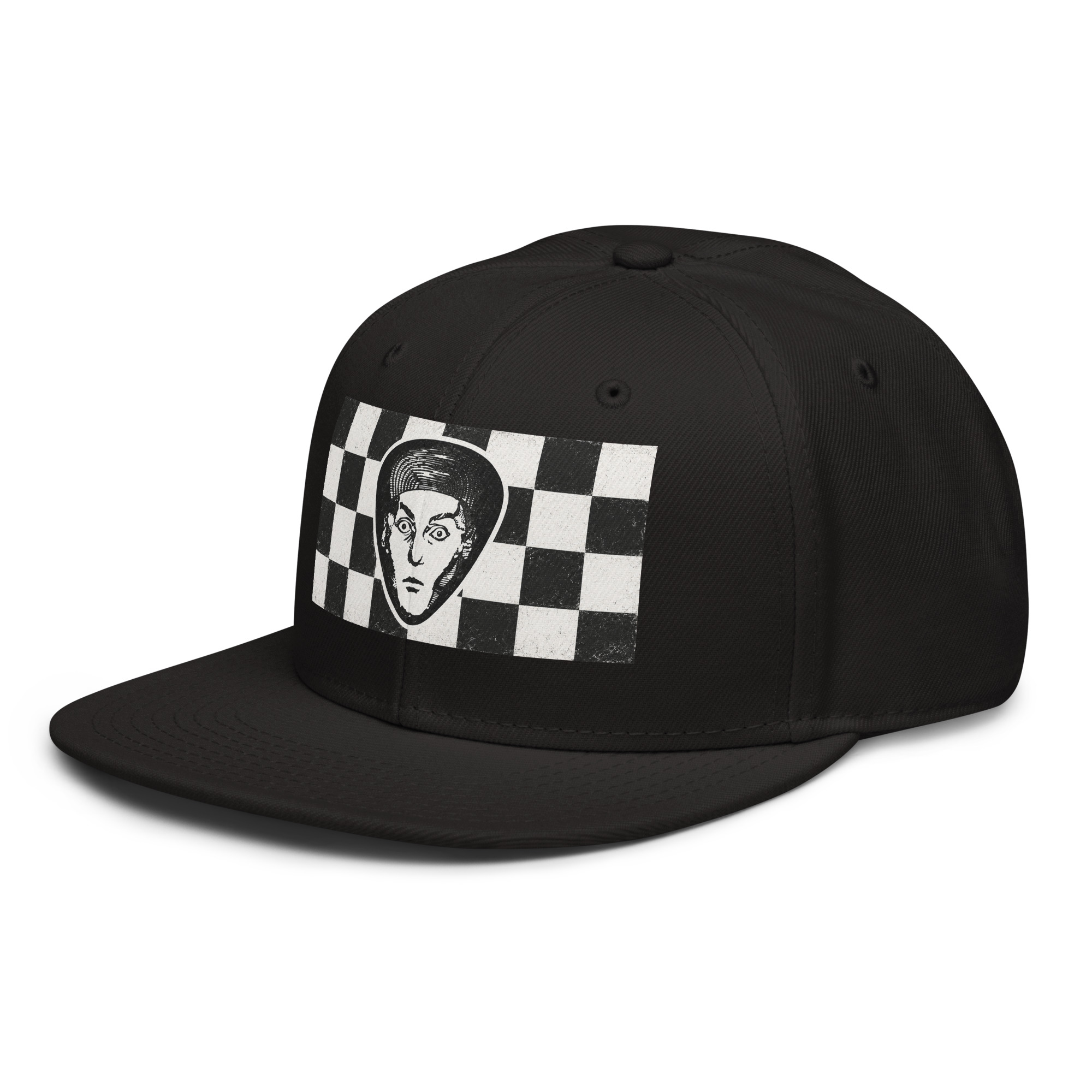 Rick Nielsen Checkerboard Face Snapback Hat - Image 3