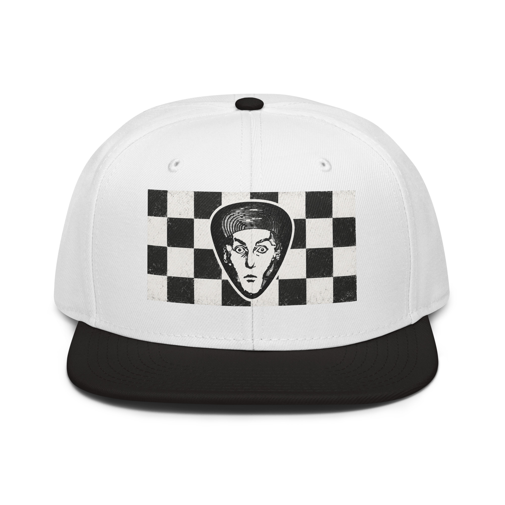 Rick Nielsen Checkerboard Face Snapback Hat - Image 7