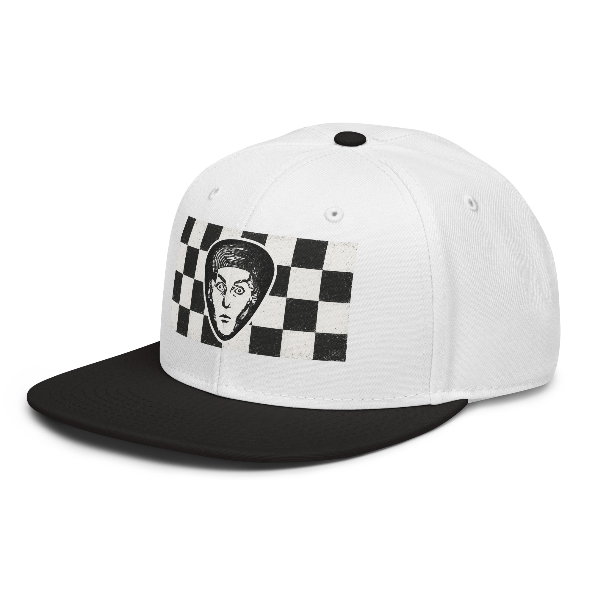 Rick Nielsen Checkerboard Face Snapback Hat - Image 9